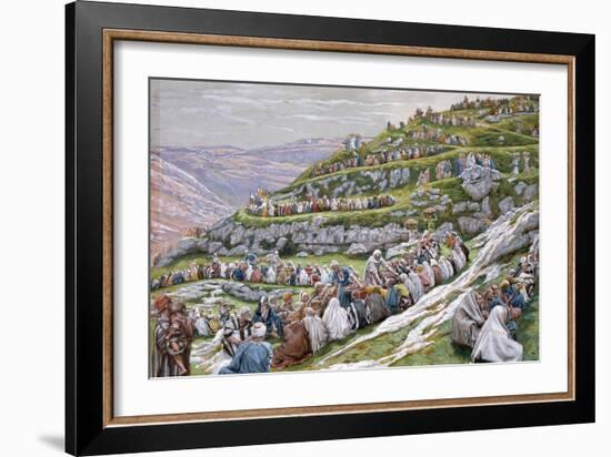 The Miracle of the Loaves and Fishes, Illustration for 'The Life of Christ', C.1886-94-James Tissot-Framed Giclee Print