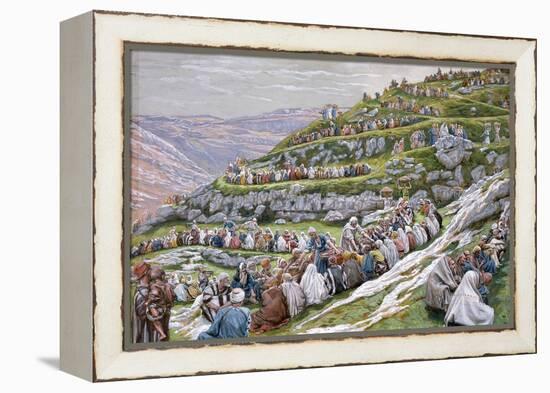 The Miracle of the Loaves and Fishes, Illustration for 'The Life of Christ', C.1886-94-James Tissot-Framed Premier Image Canvas