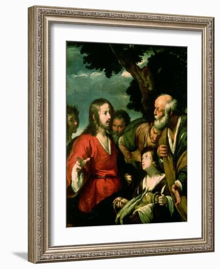 The Miracle of the Loaves and Fishes-Bernardo Strozzi-Framed Giclee Print