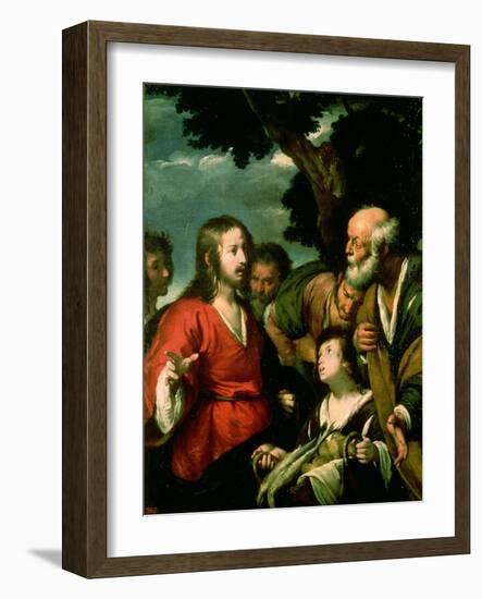 The Miracle of the Loaves and Fishes-Bernardo Strozzi-Framed Giclee Print