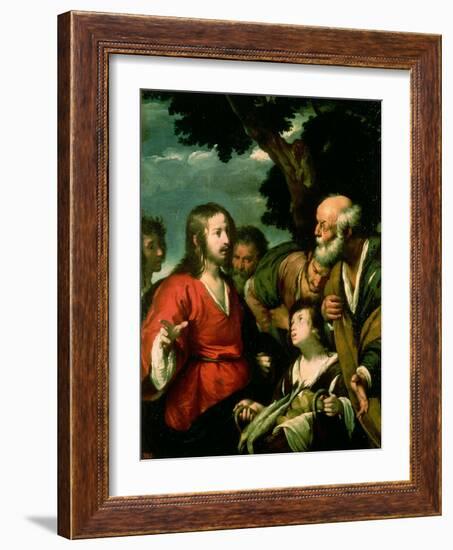 The Miracle of the Loaves and Fishes-Bernardo Strozzi-Framed Giclee Print