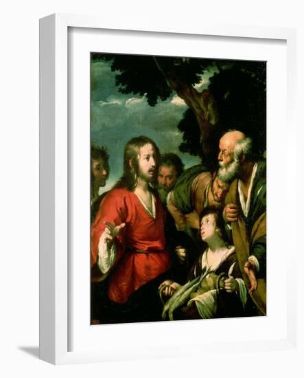 The Miracle of the Loaves and Fishes-Bernardo Strozzi-Framed Giclee Print