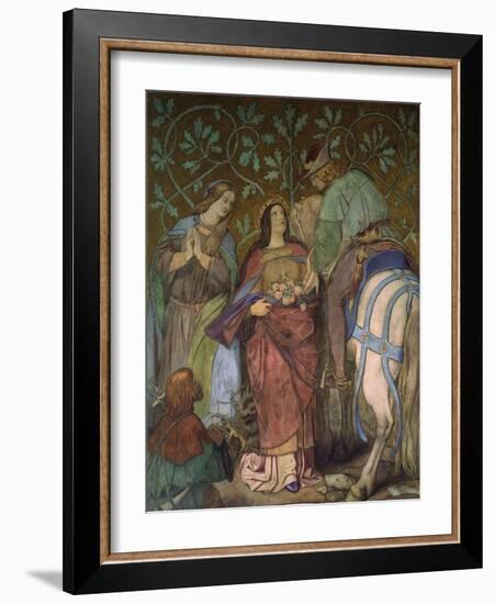 The Miracle of the Roses of St, Elizabeth, C. 1855-Moritz von Schwind-Framed Giclee Print