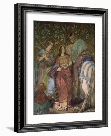 The Miracle of the Roses of St, Elizabeth, C. 1855-Moritz von Schwind-Framed Giclee Print