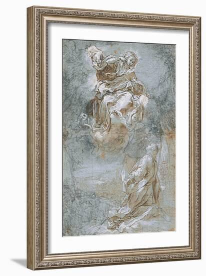 The Miracle of the Sacred Belt, Ca 1600-1610-Federigo Barocci-Framed Giclee Print