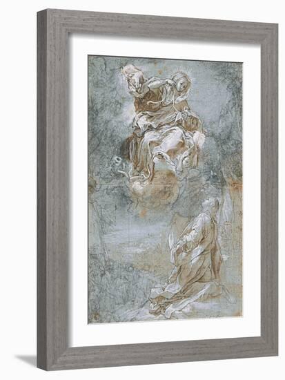 The Miracle of the Sacred Belt, Ca 1600-1610-Federigo Barocci-Framed Giclee Print
