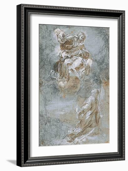 The Miracle of the Sacred Belt, Ca 1600-1610-Federigo Barocci-Framed Giclee Print