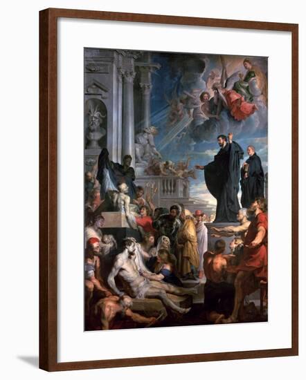 The Miracles of Saint Francis Xavier, 1617-1618-Peter Paul Rubens-Framed Giclee Print