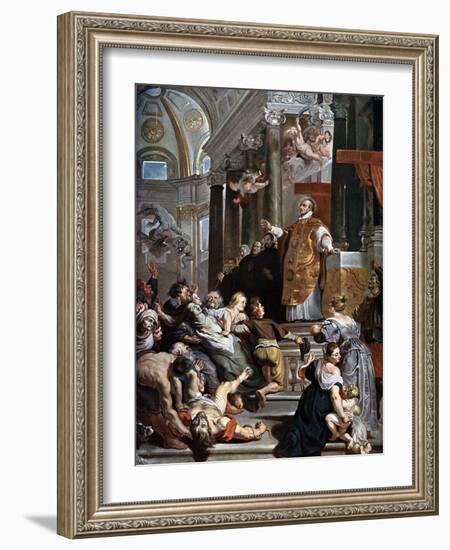 The Miracles of Saint Ignatius Loyola, C1617-1618-Peter Paul Rubens-Framed Giclee Print