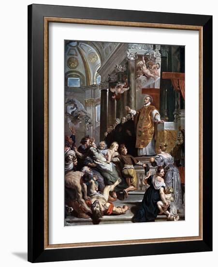 The Miracles of Saint Ignatius Loyola, C1617-1618-Peter Paul Rubens-Framed Giclee Print