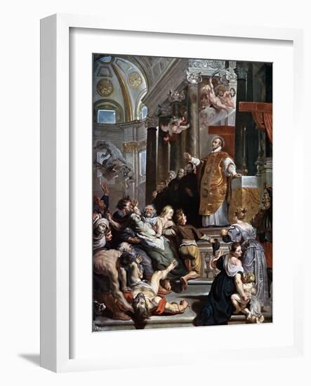 The Miracles of Saint Ignatius Loyola, C1617-1618-Peter Paul Rubens-Framed Giclee Print