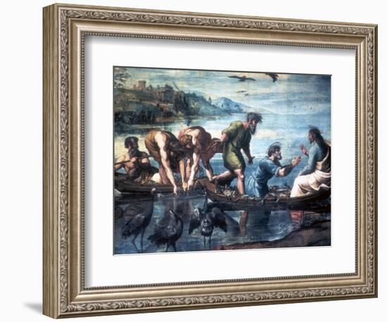 The Miraculous Draught of Fishes, 1515-Raphael-Framed Giclee Print