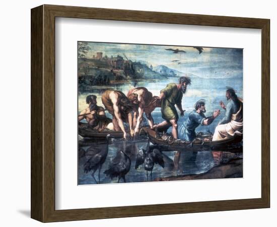 The Miraculous Draught of Fishes, 1515-Raphael-Framed Giclee Print