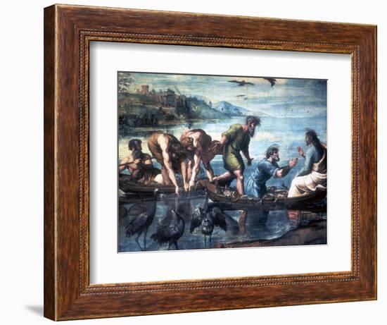 The Miraculous Draught of Fishes, 1515-Raphael-Framed Giclee Print