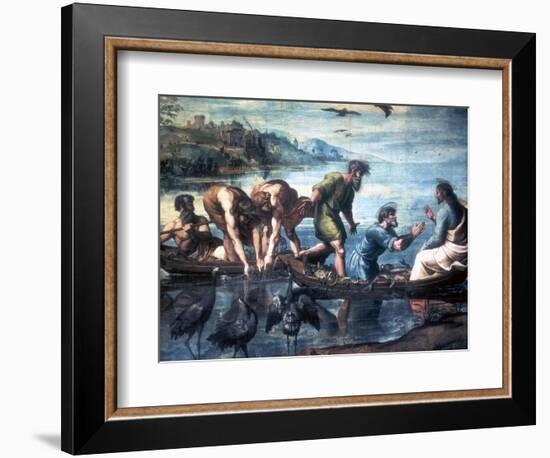 The Miraculous Draught of Fishes, 1515-Raphael-Framed Giclee Print