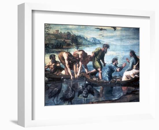 The Miraculous Draught of Fishes, 1515-Raphael-Framed Giclee Print