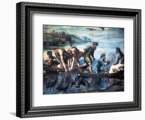 The Miraculous Draught of Fishes, 1515-Raphael-Framed Giclee Print