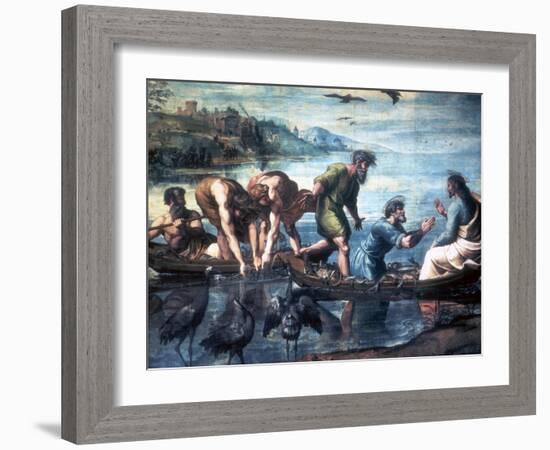 The Miraculous Draught of Fishes, 1515-Raphael-Framed Giclee Print