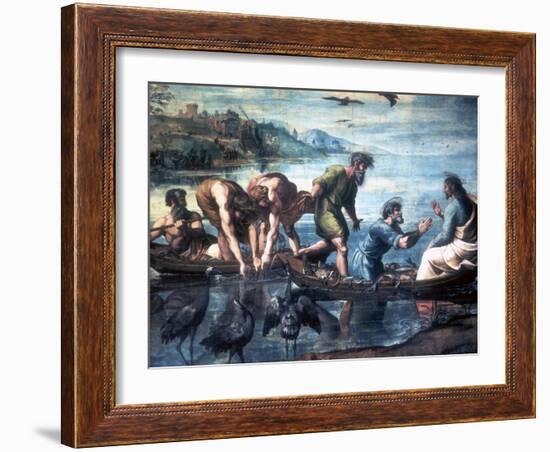 The Miraculous Draught of Fishes, 1515-Raphael-Framed Giclee Print