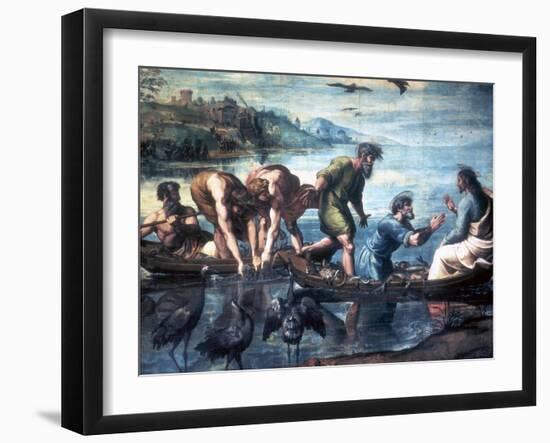 The Miraculous Draught of Fishes, 1515-Raphael-Framed Giclee Print