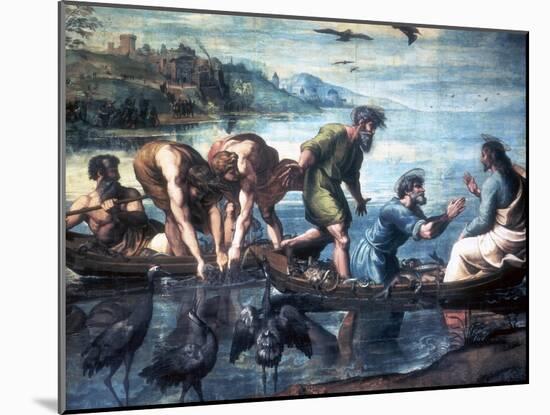 The Miraculous Draught of Fishes, 1515-Raphael-Mounted Giclee Print