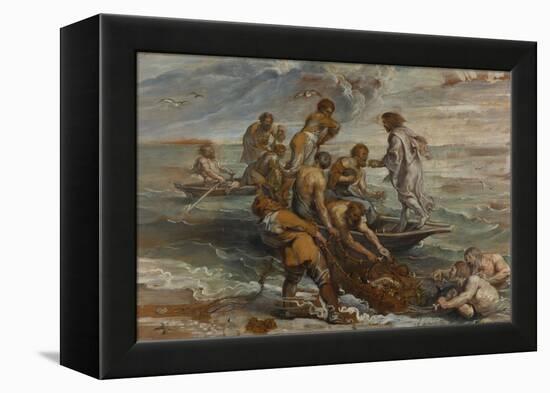 The Miraculous Draught of Fishes, 1618-1619-Peter Paul Rubens-Framed Premier Image Canvas