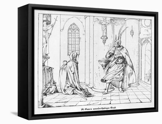 The Miraculous Tomb of St. Goar-Alfred Rethel-Framed Premier Image Canvas