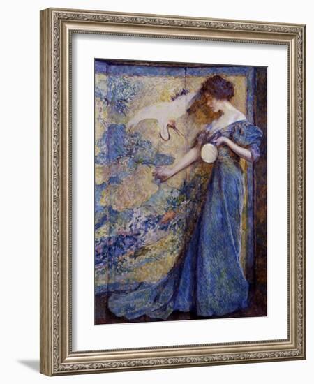 The Mirror, C. 1910-Robert Reid-Framed Giclee Print