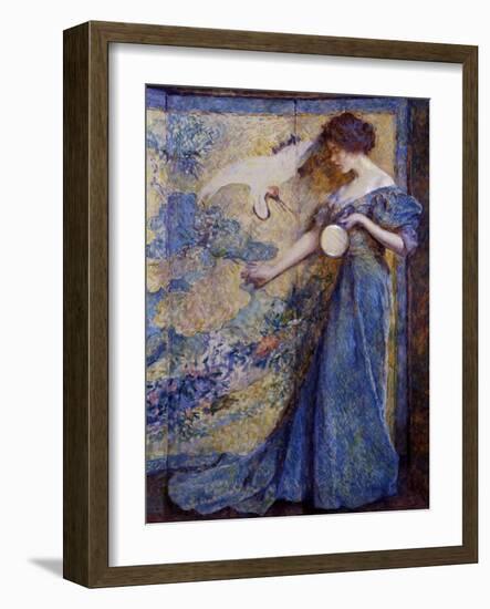 The Mirror, C. 1910-Robert Reid-Framed Giclee Print