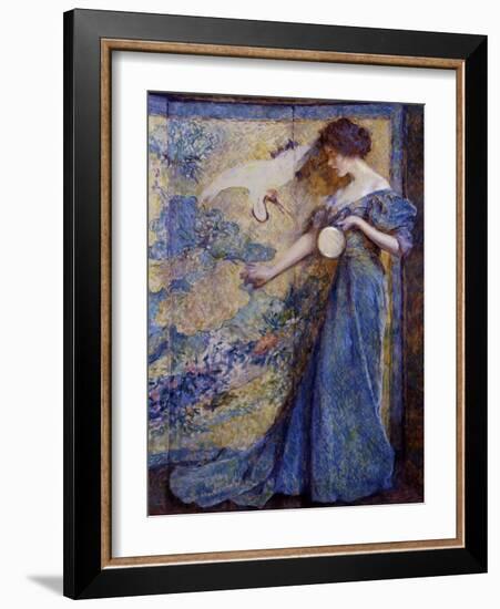 The Mirror, C. 1910-Robert Reid-Framed Giclee Print