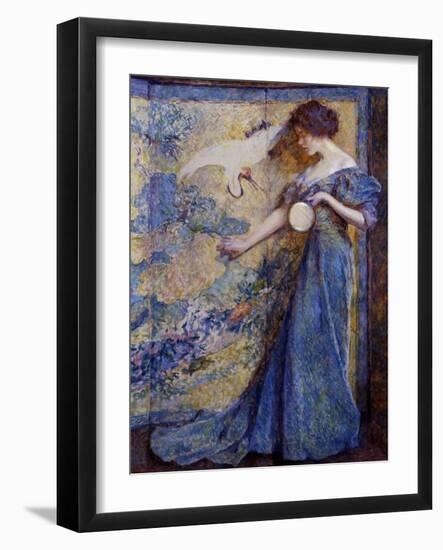 The Mirror, C. 1910-Robert Reid-Framed Giclee Print