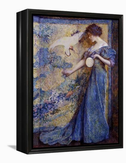 The Mirror, C. 1910-Robert Reid-Framed Premier Image Canvas