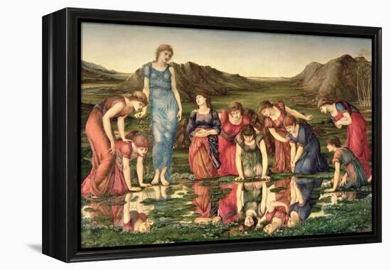 The Mirror of Venus, 1870-76-Edward Burne-Jones-Framed Premier Image Canvas