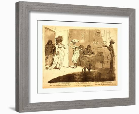 The Miser's Feast-James Gillray-Framed Giclee Print