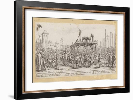 The Miseries and Misfortunes of War-Jacques Callot-Framed Giclee Print