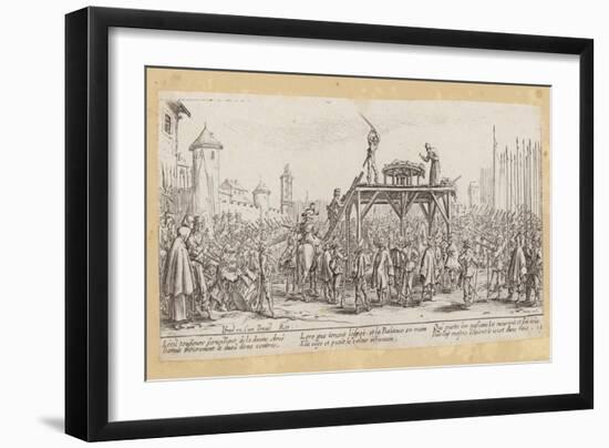 The Miseries and Misfortunes of War-Jacques Callot-Framed Giclee Print