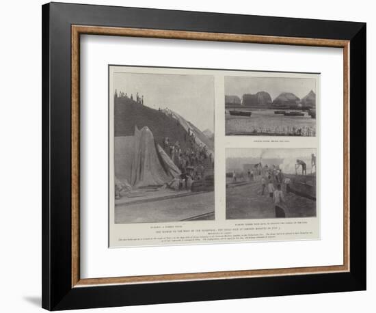 The Mishap to the Port of the Transvaal, the Great Fire at Lorenzo Marquez on 3 July-null-Framed Giclee Print