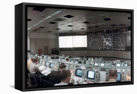 The Mission Operations Control Room in Mission Control Centre, Houston, Texas, USA, 1971-null-Framed Premier Image Canvas