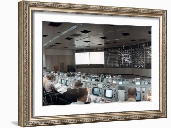 The Mission Operations Control Room in Mission Control Centre, Houston, Texas, USA, 1971-null-Framed Photographic Print
