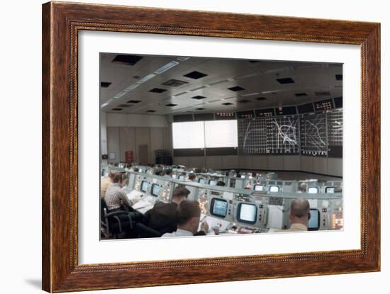 The Mission Operations Control Room in Mission Control Centre, Houston, Texas, USA, 1971-null-Framed Photographic Print
