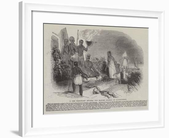 The Missionary Attacks the Slavish Systems of Superstition-null-Framed Giclee Print