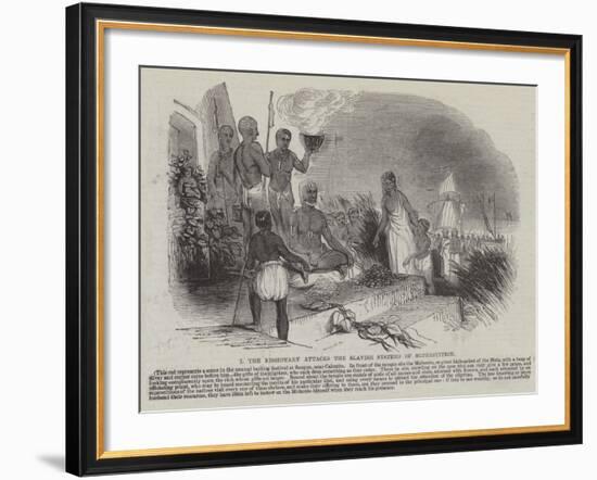 The Missionary Attacks the Slavish Systems of Superstition-null-Framed Giclee Print