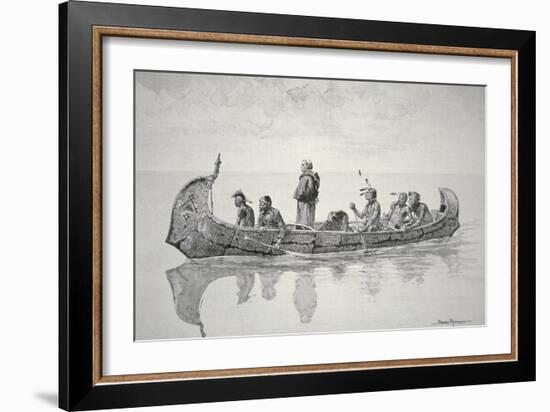 The Missionary-Frederic Sackrider Remington-Framed Giclee Print