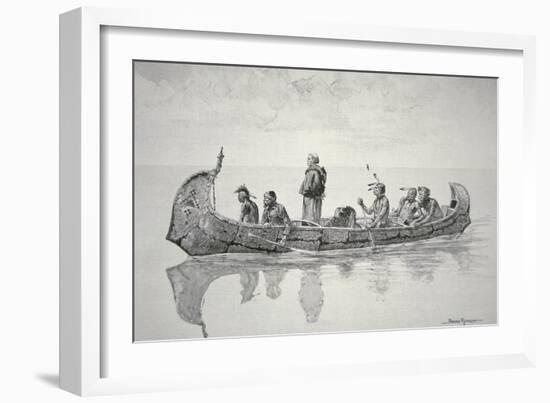 The Missionary-Frederic Sackrider Remington-Framed Giclee Print