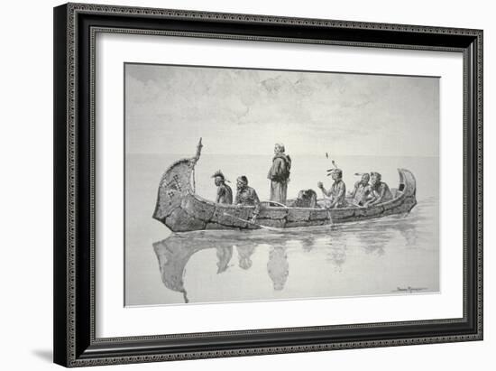 The Missionary-Frederic Sackrider Remington-Framed Giclee Print