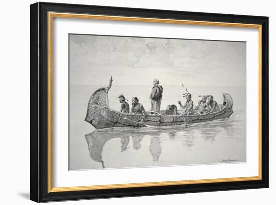 The Missionary-Frederic Sackrider Remington-Framed Giclee Print