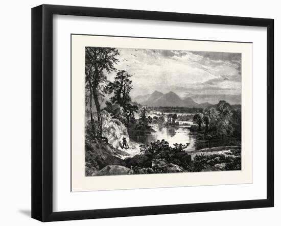 The Missisquoi at Sheldon Springs. Usa. Missisquoi River Is a Tributary of Lake Champlain-null-Framed Giclee Print