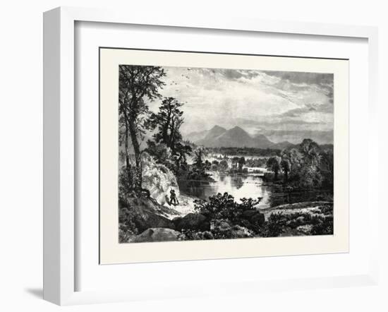 The Missisquoi at Sheldon Springs. Usa. Missisquoi River Is a Tributary of Lake Champlain-null-Framed Giclee Print