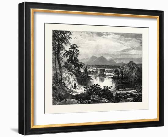 The Missisquoi at Sheldon Springs. Usa. Missisquoi River Is a Tributary of Lake Champlain-null-Framed Giclee Print