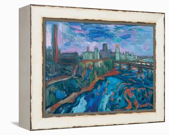 The Mississippi at Minneapolis-Martin Bloch-Framed Premier Image Canvas